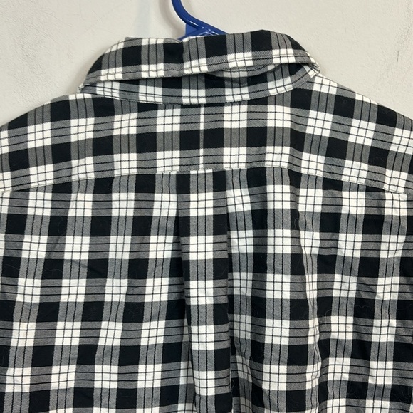 Ralph Lauren black and white checkered long sleeve button down shirt men size L - Picture 4 of 5